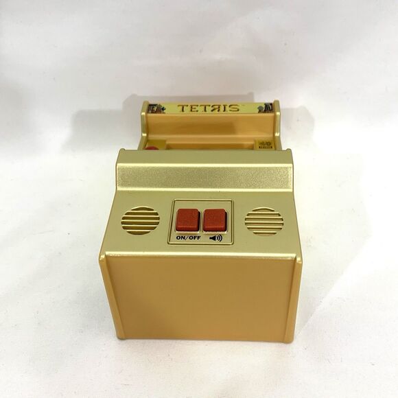 TETRIS GOLD Mini Arcade Game Classic Arcade Electronic Video Handheld Game WORKS - Picture 7 of 11